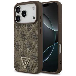 Guess 4G Triangle Strass MagSafe -kuori till iPhone 18 Pro/17 Pro - Ruskea