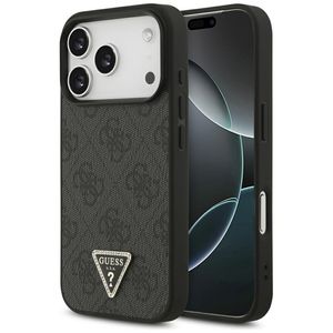 Guess 4G Triangle Strass MagSafe -kuori till iPhone 18 Pro/17 Pro - Musta