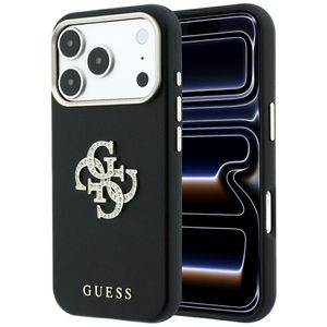 Guess Smooth & Big Strass Logo -kuori till iPhone 18 Pro Max/17 Pro Max - Musta