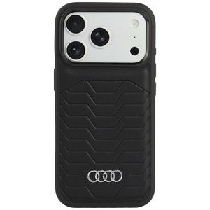 Audi GT Synthetic Leather MagSafe -kuori till iPhone 18 Pro/17 Pro - Musta