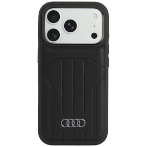 Audi Synthetic Leather MagSafe -kuori till iPhone 18 Pro/17 Pro - Musta