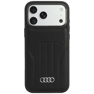 Audi Synthetic Leather MagSafe -kuori till iPhone 18 Pro Max/17 Pro Max - Musta