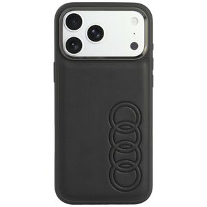 Audi TT Synthetic Leather MagSafe -kuori till iPhone 18 Pro Max/17 Pro Max - Musta
