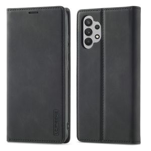 LC.IMEEKE Samsung Galaxy A32 4G lompakkokotelo – Musta