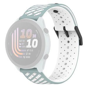 Garmin Forerunner 70/170/170 Music Silikone Urrem - Cyan/Hvid