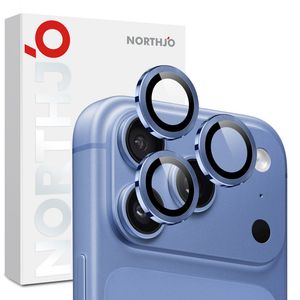 NORTHJO iPhone 18 Pro/18 Pro Max -suojakalvo karkaistusta lasista - sininen