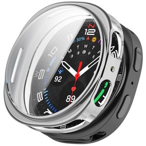 Samsung Galaxy Watch9 44mm TPU-deksel med skjermbeskytter - Sølv
