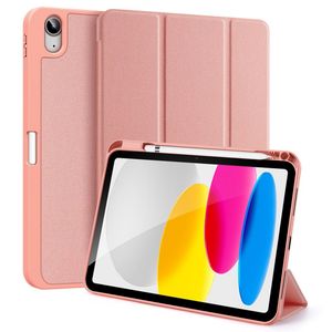 Dux Ducis iPad A16 11" 2025/10.9" 2024 Flip cover med holder til styluspen - Lyserød