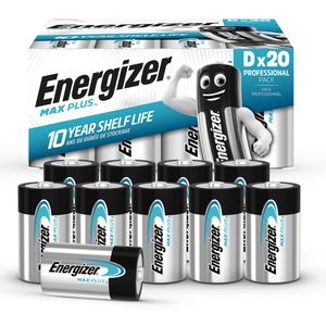 Energizer Max Plus D-Batterie LR20 1,5 V – 20er-Packung