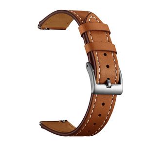 Garmin Vivoactive 4S/3S/Huawei TalkBand B5 ja muut. Kellon ranneke aitoa nahkaa – ruskea