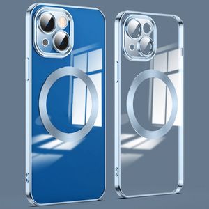 iPhone 14 MagSafe-kuori linssisuojalla – Sininen