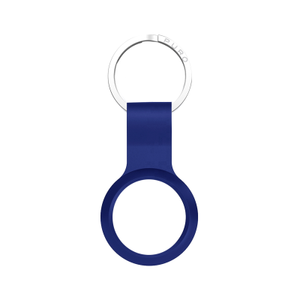 Puro ICON Apple Airtag key ring with a silicone case - Blue