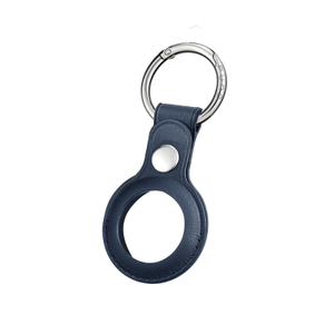 Puro SKY Apple Airtag key ring with leather case - Blue