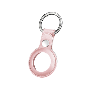 Puro SKY Apple Airtag key ring with leather case - Pink