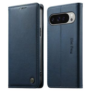 DIETFENG DF-019 Google Pixel 11 Pro XL LommebokCover RFID blokkering - Blå