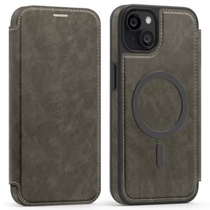 iPhone 14 Plus Lommeboketui MagSafe RFID-blokkerende - Titan Grå
