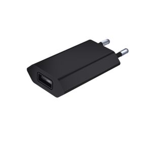 SiGN Väggladdare för iPhone, Android m.fl. 1A - Svart