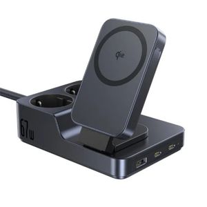 Baseus Nomos ND11 6in1 Pöytälaturi QI - Musta