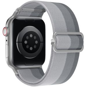 AHASTYLE WE26 Apple Watch 49 / 46 / 44 / 42mm Punottu nailoninen kellonranneke - Harmaa