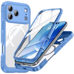 iPhone 17 Pro Max Deksel + Skjermbeskytter - Blå