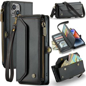 CASEME iPhone 14 Plus Wallet Cover RFID-blockerande - Svart
