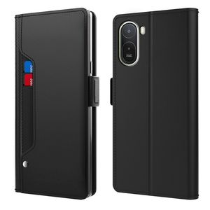 Xiaomi Poco C85x 5G/Redmi A7 Pro Fodral PU-Läder/Stativ Kortfack - Svart