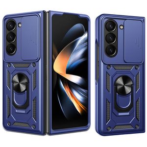 Samsung Galaxy Z Fold7 5G Skal med ringhållare - Blå
