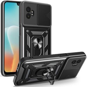 Samsung Galaxy XCover7 Pro deksel med ringholder – svart