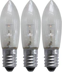 3-pack lampa till adventsljusstake LED E10 10-55V 