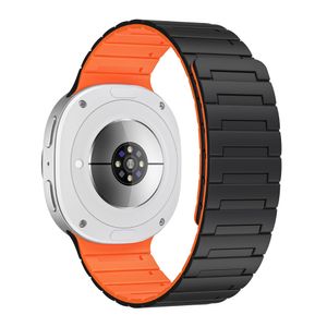 Samsung Galaxy Watch8 Classic 46mm osv. Urrem, Silikone - Sort+Orange