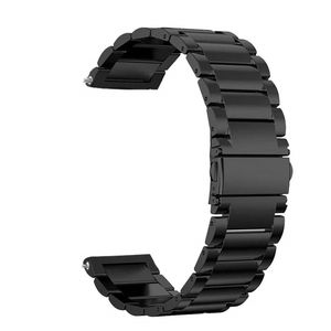 Samsung Gear S3 Frontier/Classic m.fl. Urrem i rustfrit stål - Sort