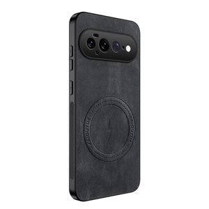 Google Pixel 11 Pro XL MagSafe Deksel i PU-skinn - Svart