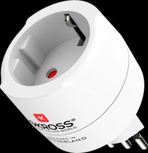 Skross Europa till Schweiz, Italien och Brasilien reseadapter