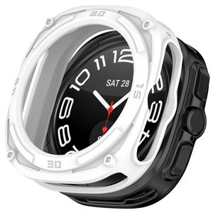 Samsung Galaxy Watch Ultra2 47mm Armor Mecha Støtsikkert Deksel - Hvit
