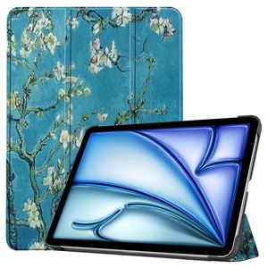 iPad Air 11" 2026/2025/2024 Tri-fold etui med mønster - Blå