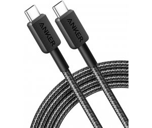 Anker 322 USB-C till USB-C laddkabel 60W, 1.8 m – Svart