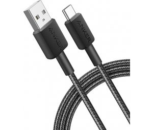 Anker 322 USB-A til USB-C-kabel 18W 1,8m – Svart
