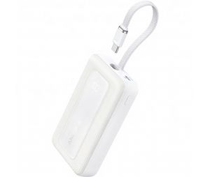 Anker Zolo Varavirtalähde 10 000 mAh 30 W QC+PD USB-C-kaapelilla - Valkoinen