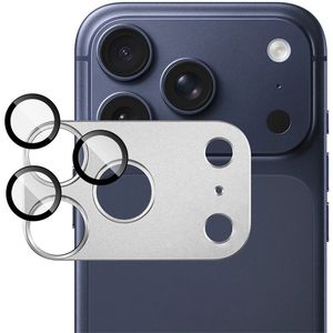 IMAK iPhone 18 Pro -linssinsuoja karkaistusta lasista/metallista - hopea