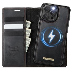 CASEME iPhone 15 Pro Plånboksfodral MagSafe RFID Avtagbar - Svart