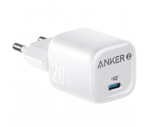 Anker Zolo -seinälaturi 20 W, 3 A, 1 x USB-C – Valkoinen