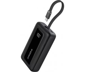Anker Zolo powerbank 20000mAh, 30W (QC + PD) med USB-C-kabel – svart
