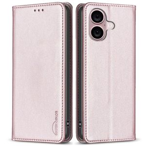 BINFEN COLOR iPhone 16 Plus Wallet Cover with Stand – Pink
