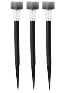 Aurinkokennovalaisimet maapiikillä kukkapenkkiin ja kulkuväylille, 3 kpl - musta