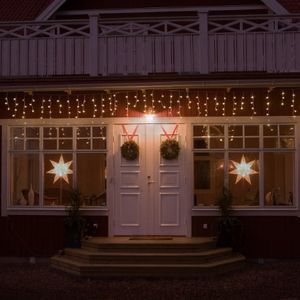 Verlenging LED IJspegelverlichting Warmwit 100 LED 2,5m