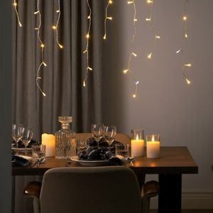 LED IJspegelverlichting Warmwit 200 LED 5m Fonkelend Uitbreidbaar