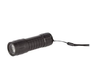 LED-lommelykt 75 lm 10 cm svart