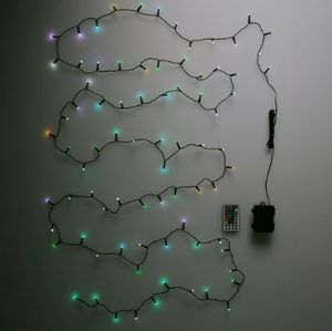 LED Lichtslinger RGB 80 LED 5,5m op Batterijen met Timer