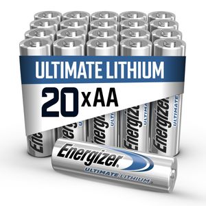 Energizer Lithium AA-batterijen 1,5V – verpakking van 20 stuks
