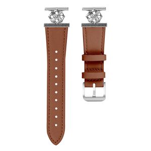 Garmin Approach S40/Forerunner 158 Klokkereim med Blomsterdekorasjon - Brun